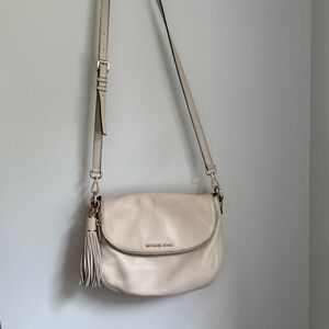 Michael Kors Beige Crossbody Bag with Tassel